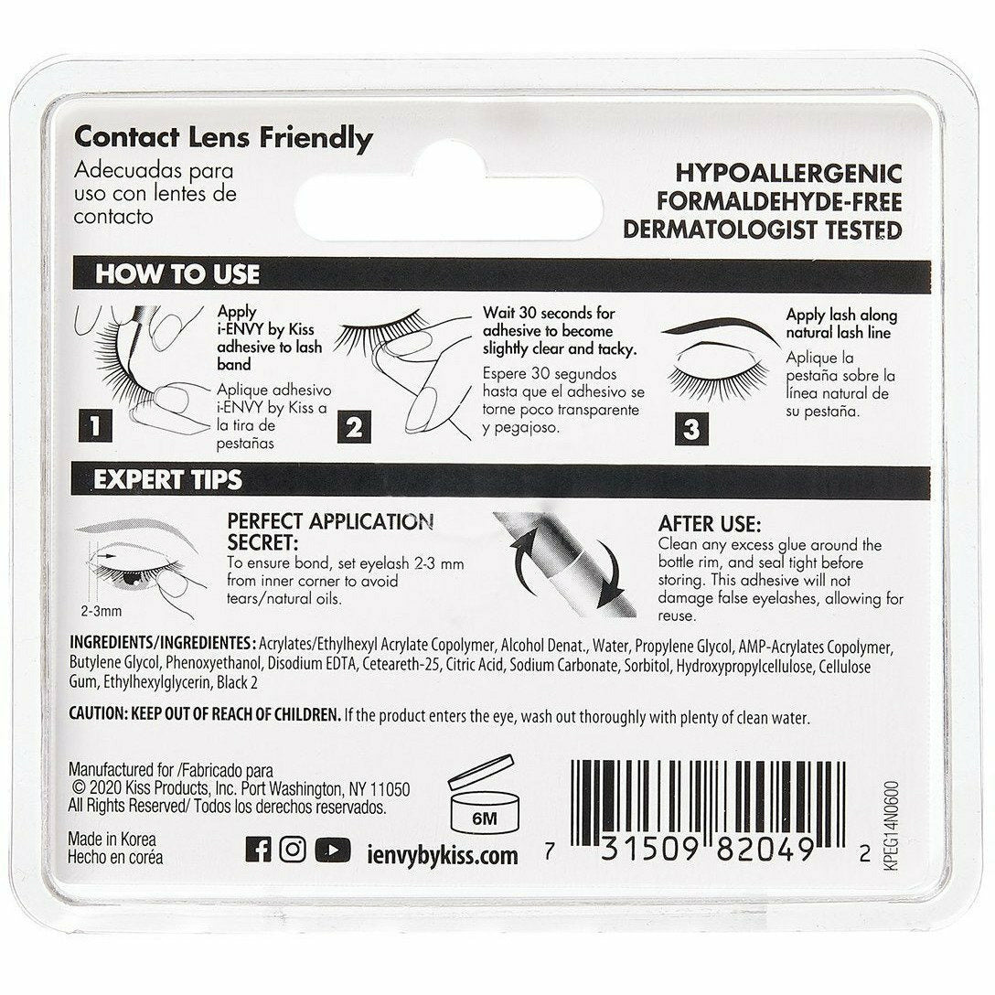KISS: i ENVY 3D Premium Lash Adhesive - Ultimate Hold for Strips