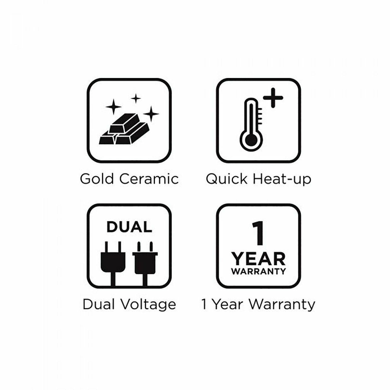 Tyche: Ultimate Gold Ceramic Pressing Comb - Upgrade Your Styling Routine