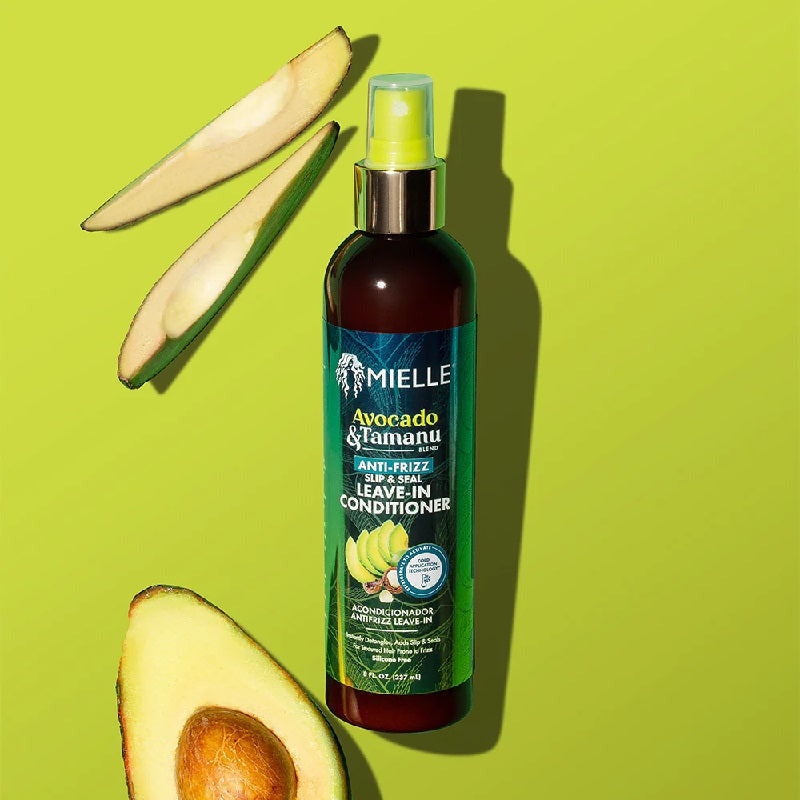 Mielle Organics: Premium Avocado & Tamanu Anti-Frizz Leave-In Conditioner for Smooth, Shiny Hair