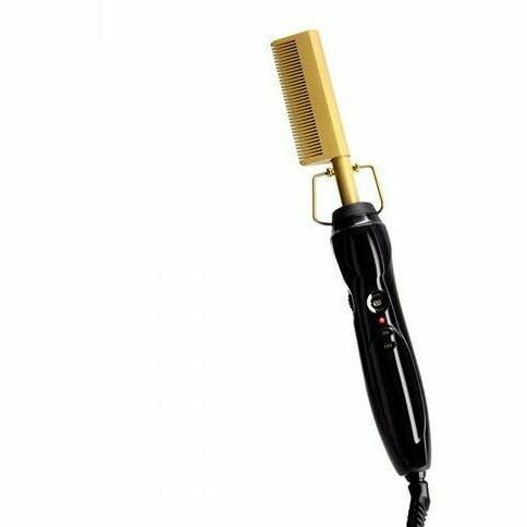 Tyche: Ultimate Gold Ceramic Pressing Comb - Upgrade Your Styling Routine